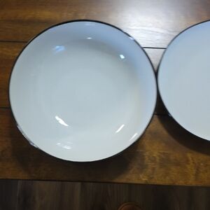 Noritake Ignition White Serve Ware with Black Accent